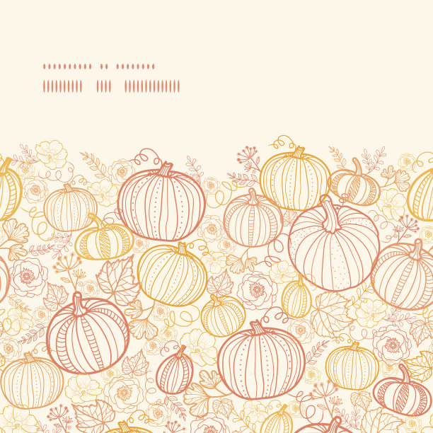 橙红色花朵条纹背景图案