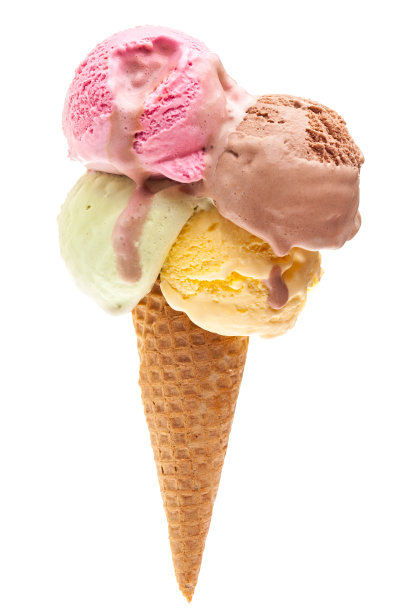 冰淇淋微距