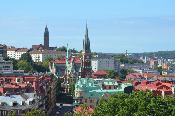 瑞典哥德堡城市风光风景