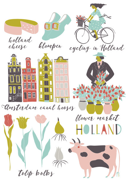 荷兰旅游海报