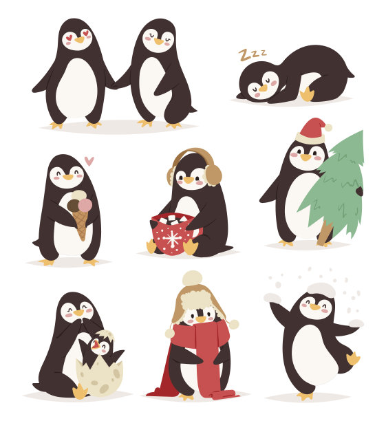 可爱的小企鹅