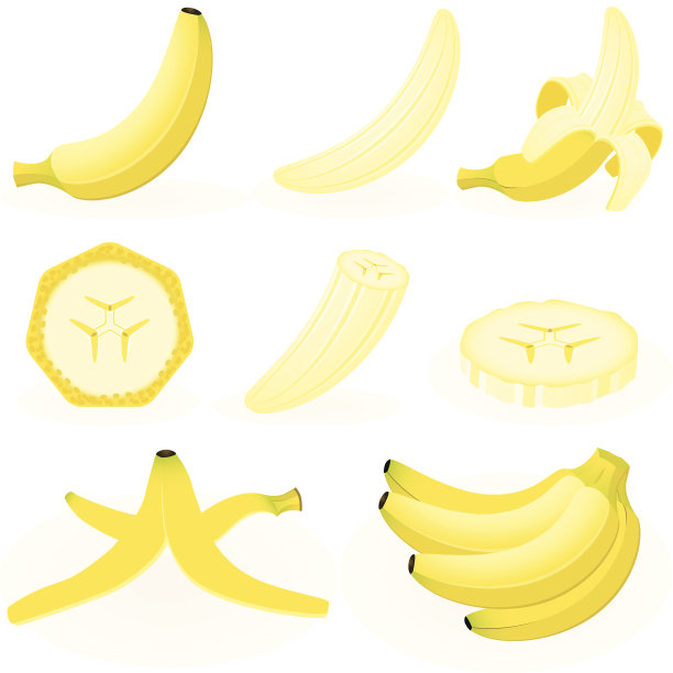 香蕉摄影图