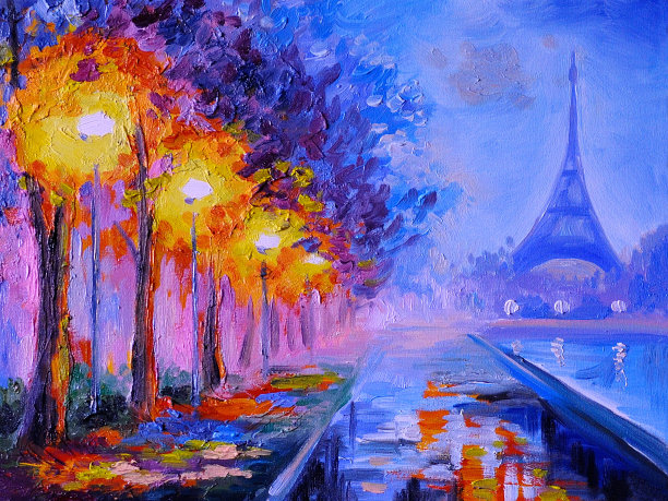 法国风景油画