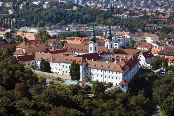 修道院,摄影,捷克