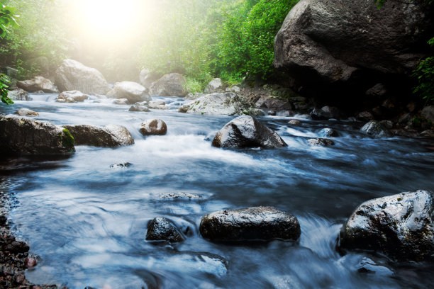 flowing