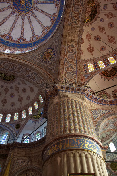 土耳其蓝色清真寺室内