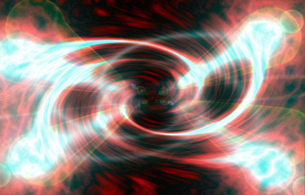 抽象动态旋转宇宙虫洞星云