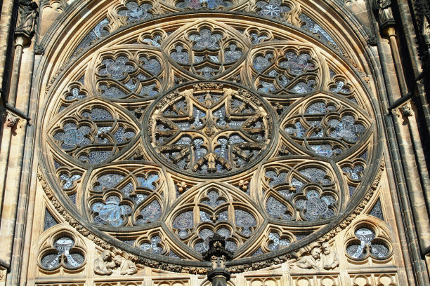 圆形几何花纹装饰图案