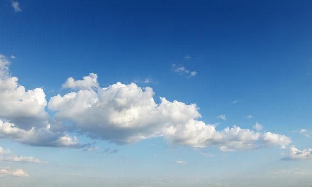 蓝天白云天空风景摄影图