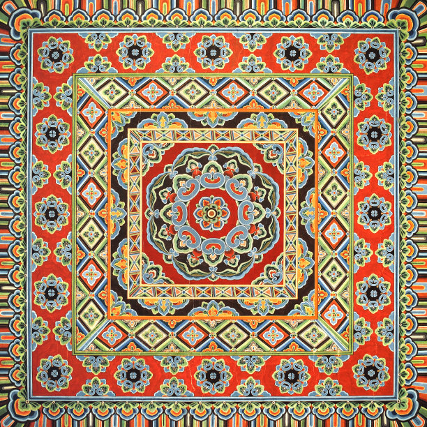 壁画纹理素材纹样