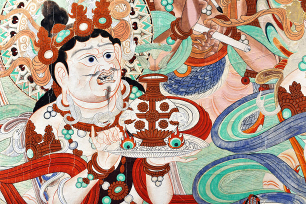 壁画纹理素材纹样