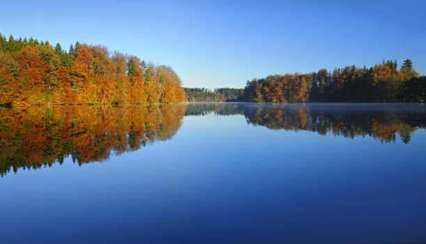 湖边的秋色