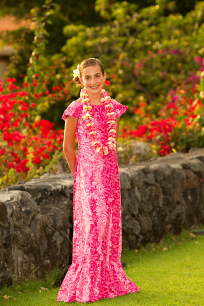 夏威夷印花裙
