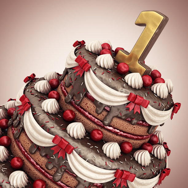 巧克力蛋糕3d模型