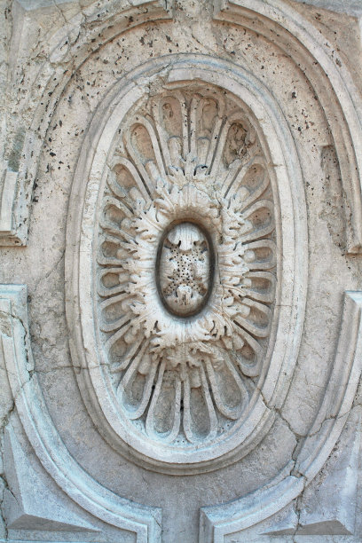 圆形几何花纹装饰图案