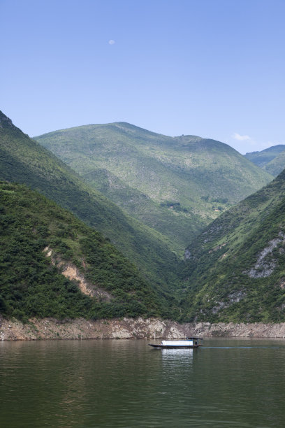 三峡大坝地貌全景图