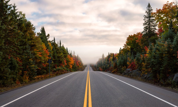 公路秋景