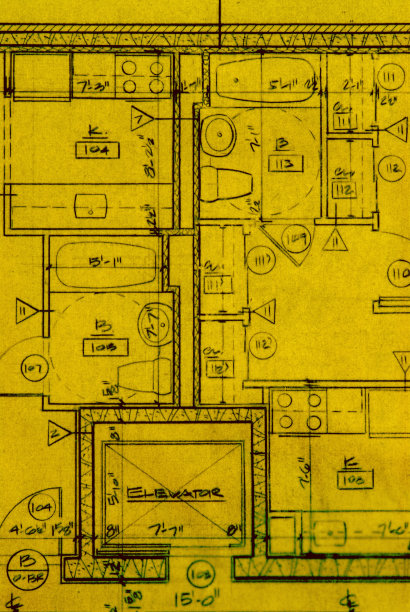 户型图彩图线条
