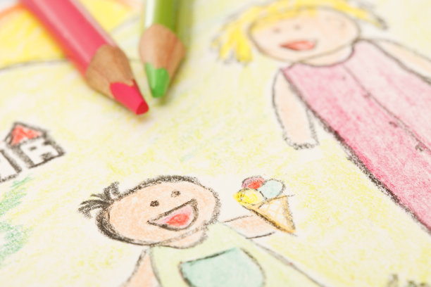 儿童绘画 冰淇淋