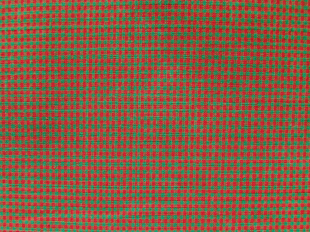 红绿格子布纹