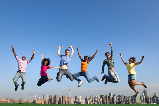 leaping