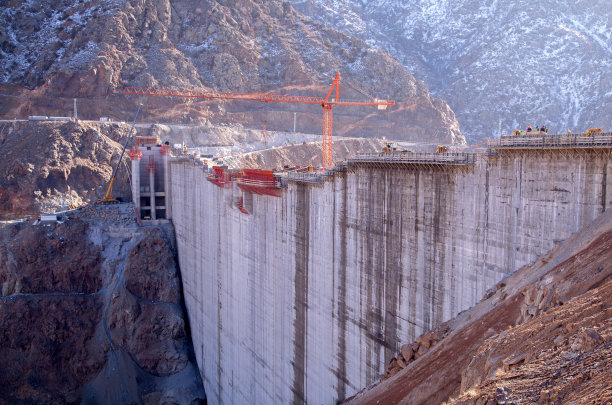 水电站建设工地