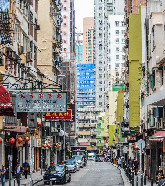 香港中环街道街景