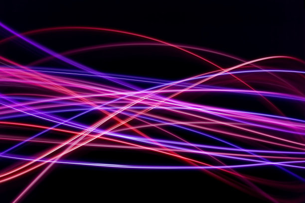 发光彩色线条