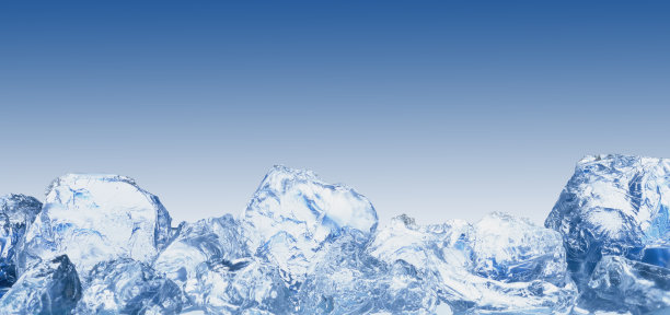 蓝色冰面纹理背景图