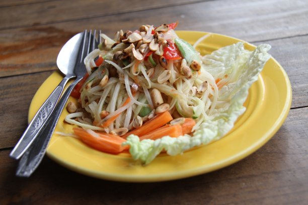 膳食,生菜,花生