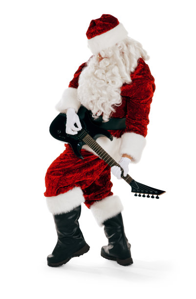 圣诞老人弹电吉他
