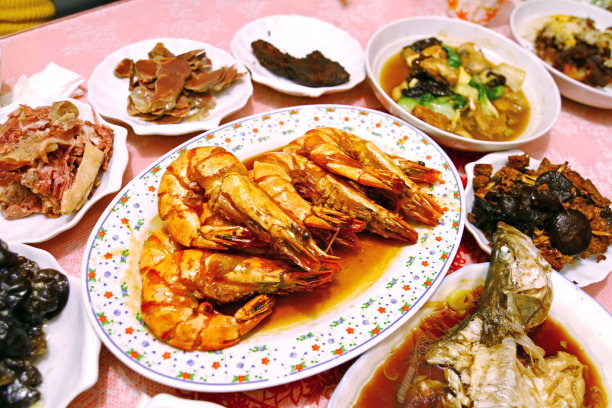 中式菜肴大虾