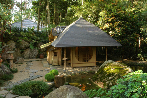 日式小屋庭院