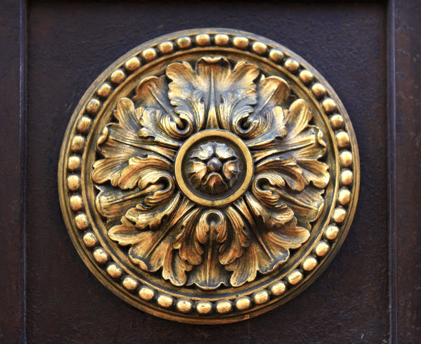 精美复古圆形花纹图案