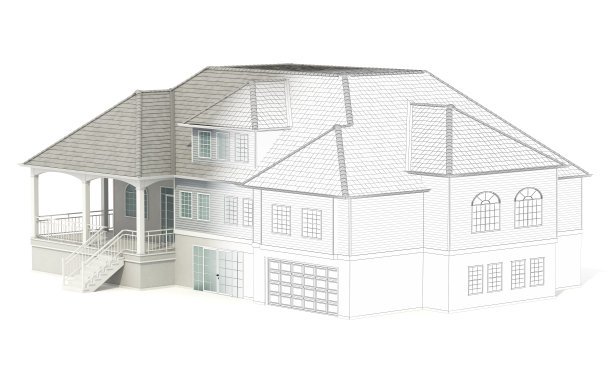 别墅模型,独栋别墅,房子模型