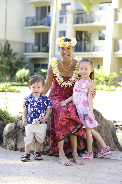夏威夷印花裙