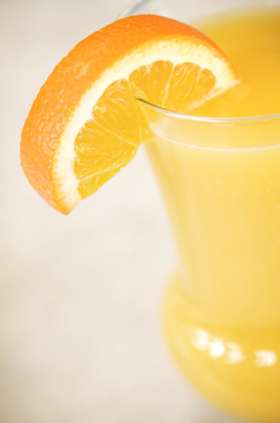 橙汁饮品水果装饰
