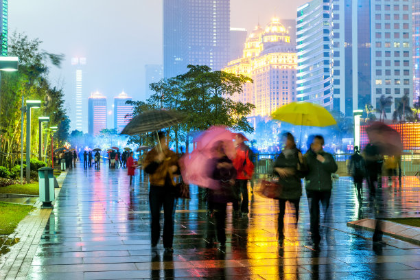 广东广州城市风光剪影