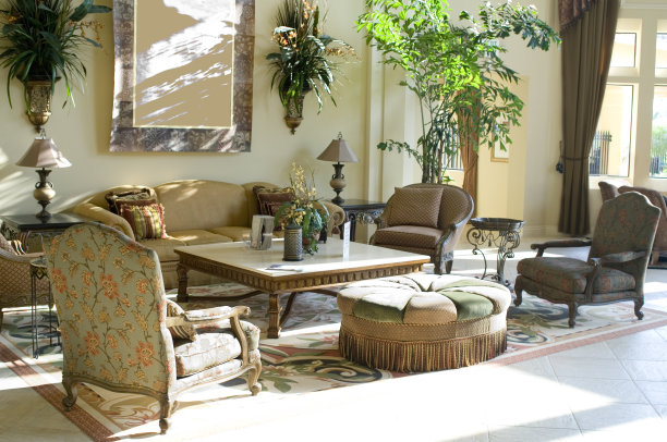 高档酒店大堂壁画