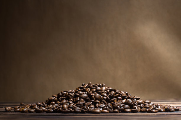 咖啡豆堆