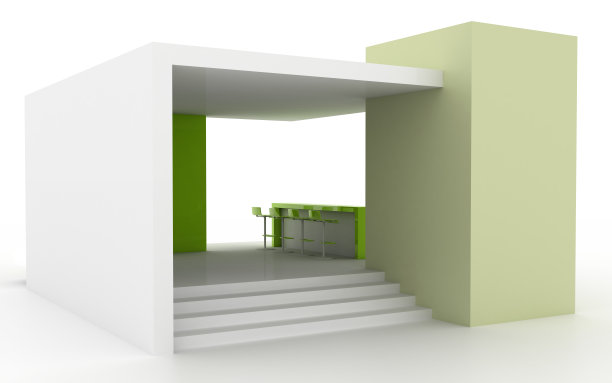 楼梯间文化墙效果图