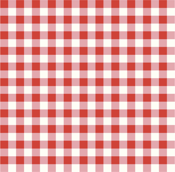 红白格纹