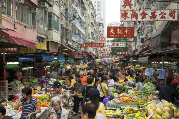 香港九龙旅游风光和各种美食