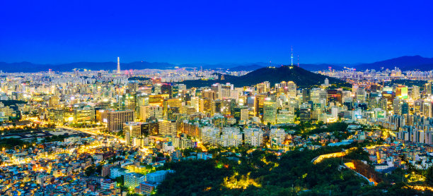 首尔城市天际线