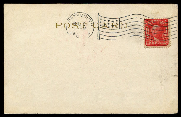 空白的邮票背景