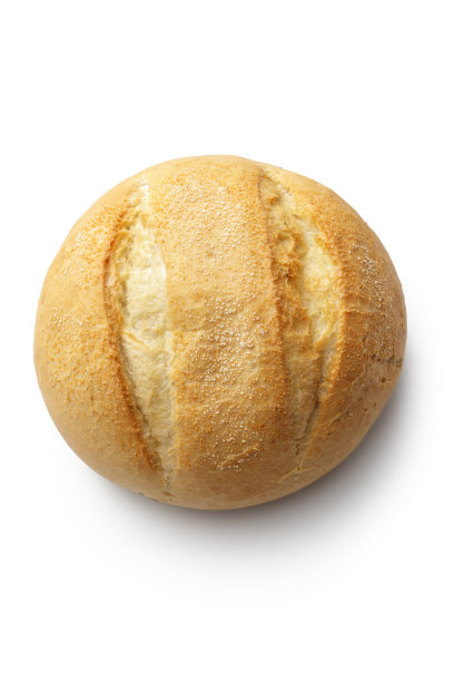 各种白底面包