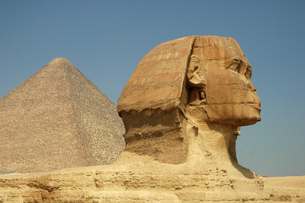 埃及金字塔斯芬克斯狮身人面像