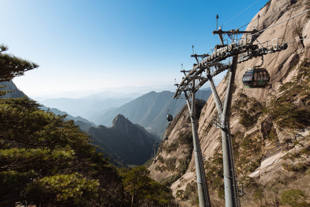 黄山地标印象天际线