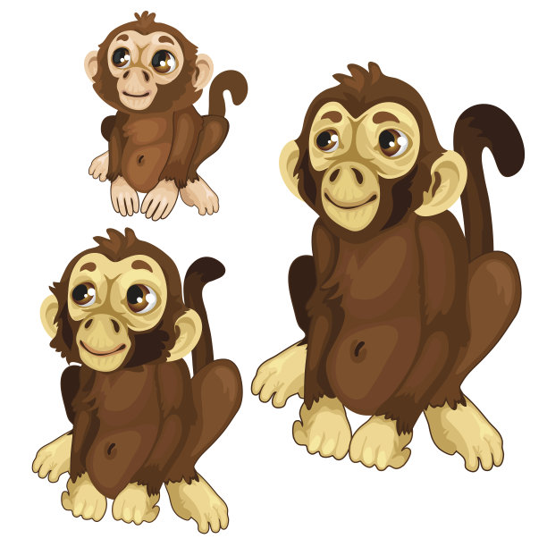 三个猴子