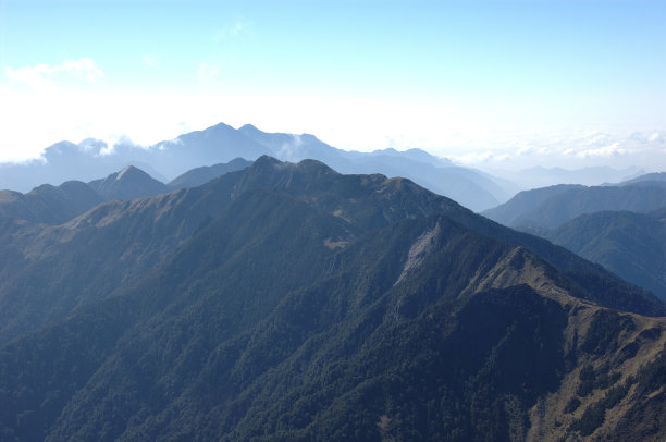 禅意禅境山峰群山远山